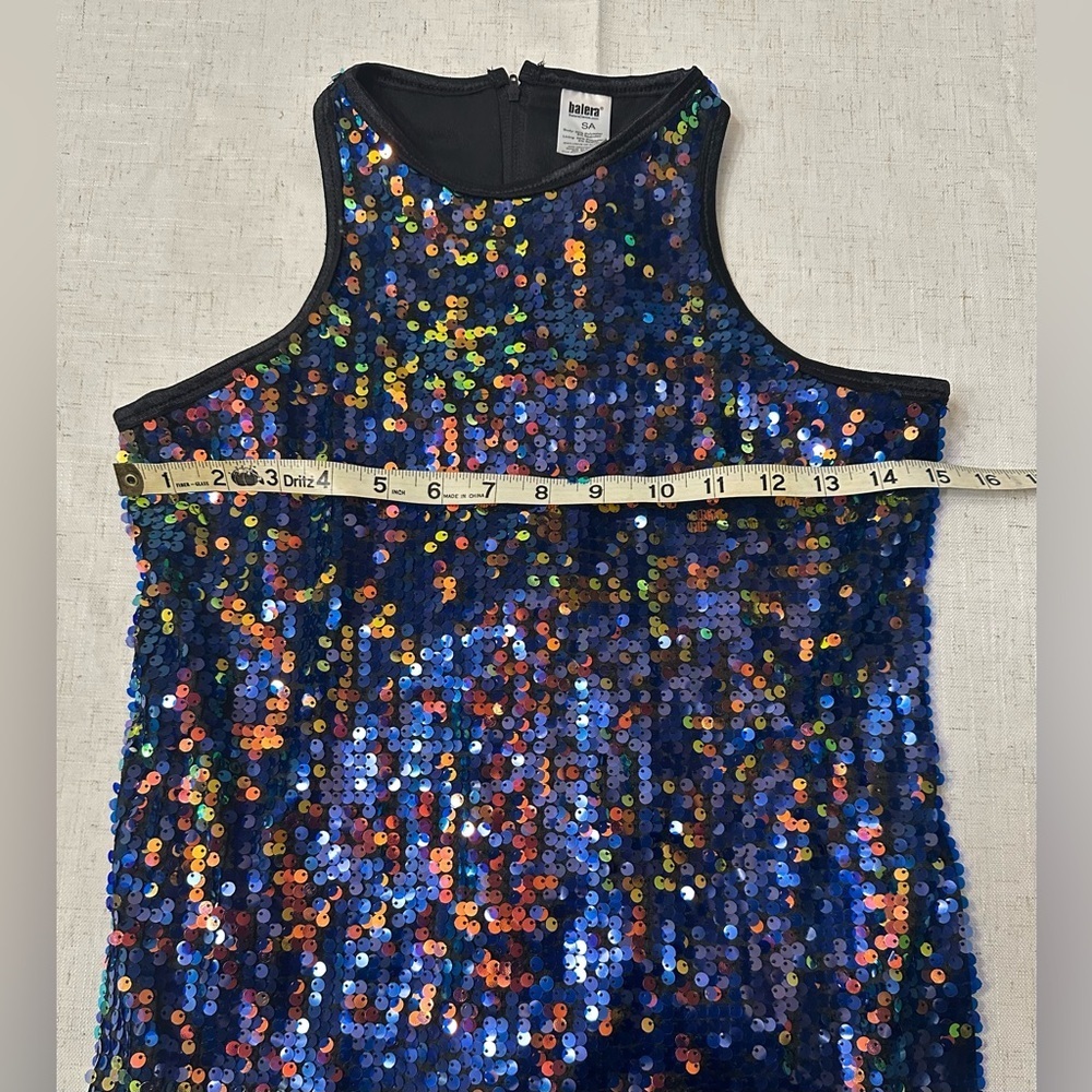 Balera Navy Sequin Tank Top - Picture 8 of 10